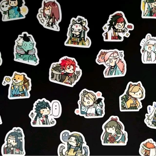 [Onmyoji] Bộ 24 sticker Âm dương sư Onmyoji chibi kích thước 4,5 cm (Ảnh thật tự chụp)