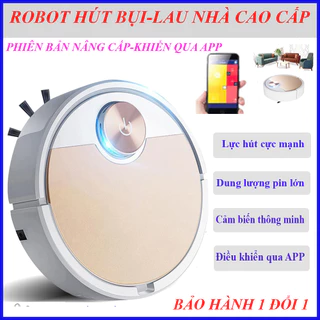 Robot Hút Bụi Lau Nhà ES06, Máy Hút Bụi Thông Minh. Điều Khiển Qua APP Điện Thoại, Lực Hút 3000pa, Quét-Hút-Lau Cùng Lúc