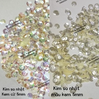 Kim sa lõm màu kem - kem cừ 5mm (xịn)