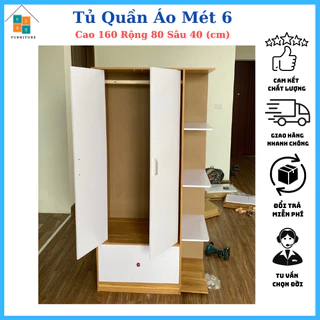 [HỎA TỐC-NHANH] Tủ Quần Áo Cao 160cm, Ván Gỗ MDF Nhập Khẩu Dày 12mm, Bền Bị Chịu Lực Tốt Có Video HD lắp