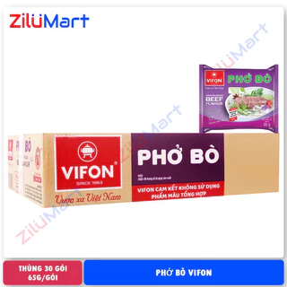 Phở ăn liền Vifon hương vị bò (thùng 30 gói) loại 65g