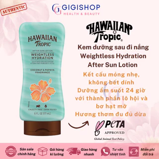 [Bill US] Kem phục hồi da sau đi nắng Hawaiian Tropic Silk Hydration After Sun Lotion 177ml