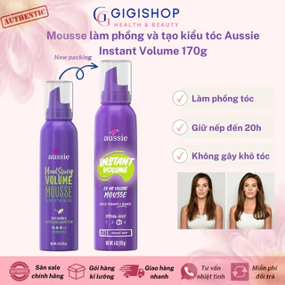 [Bill US] Mousse làm phồng và tạo kiểu tóc Aussie Instant Volume 170g