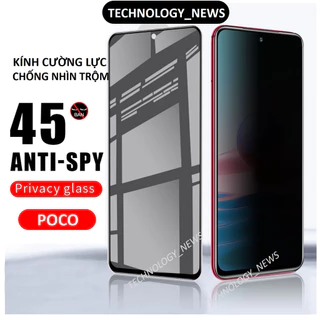 Cường lực Chống nhìn trộm POCO C65 C40 M5 M5s X5 X5 Pro 5G F3 F4 F5 Pro X3 X3 NFC X4 pro 5G M4 cao cấp