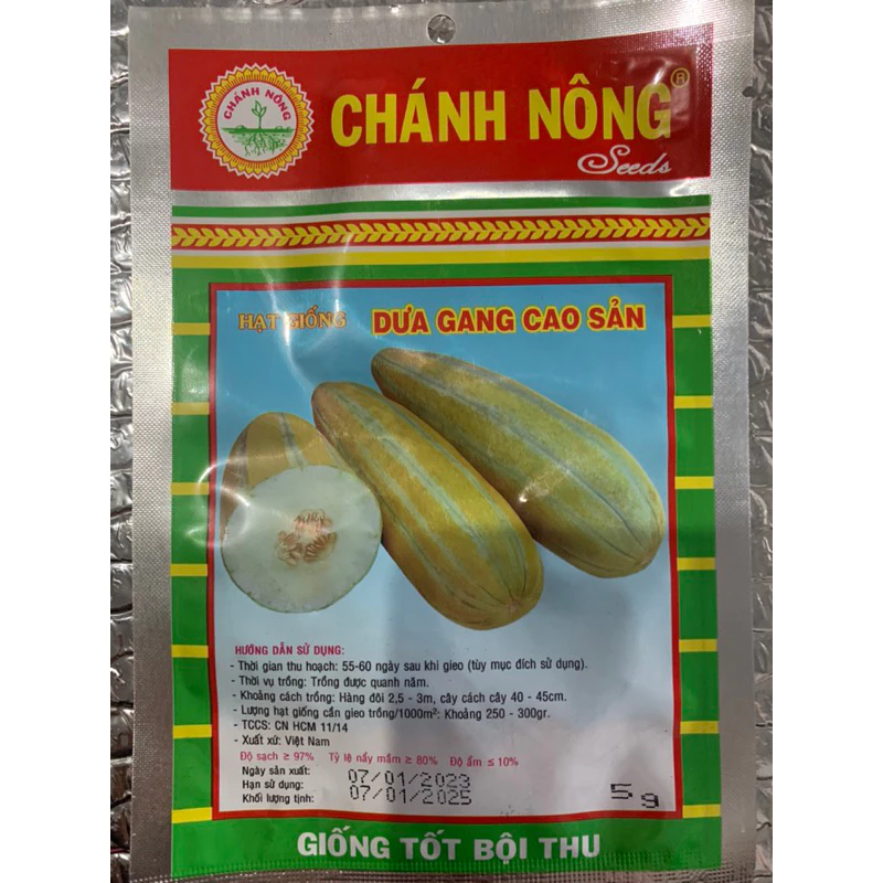 Hạt giống dưa gang trái dài - Chánh Nông, gói 5 gam