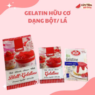 [Bio]  BỘT/LÁ GELATINE LÀM THẠCH HỮU CƠ - Cửa Tiệm Bé Dưa