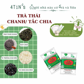 Set Trà Chanh/Tắc Thái Xanh, Thái Đỏ + Hạt Chia, Trân Châu