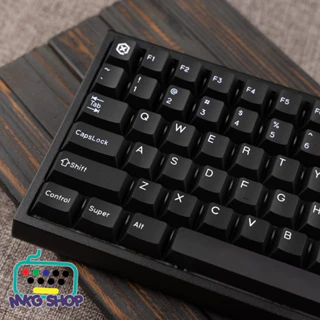 Bộ nút bàn phím cơ CMK wob | đen chữ trắng | nhựa PBT | doubleshot rõ nét | cherry profile keycap