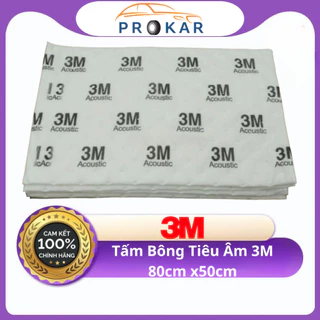 Bông Tiêu Âm 3M Dùng Cho Ô Tô - Cánh Cửa và Sàn Xe - Thùng Loa - Chống ồn - Chống nóng - Kích Thước 50x80x1cm