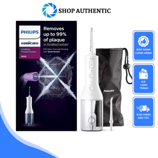 Máy Tăm Nước PHILIPS SONICARE HX3806, Công Nghệ Ion, Làm Sạch Sâu, Nhập Đức, BH 12 Tháng, Shop Authentic