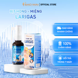 Xịt Miệng - Họng Larigas vị ngọt giảm trào ngược dạ dày và khàn tiếng 30ml