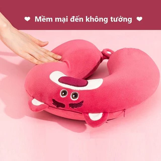 Gối kê cổ,gối chữ u mẫu gấu lotso