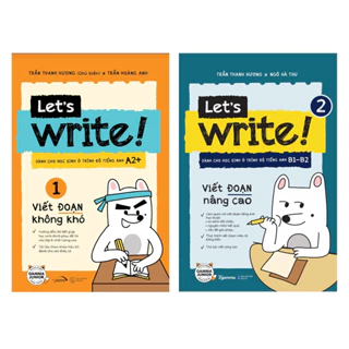 Sách - Lẻ/Combo 2 cuốn Let's Write: Viết Đoạn Không Khó (Tập 1) + Viết Đoạn Nâng Cao (Tập 2)