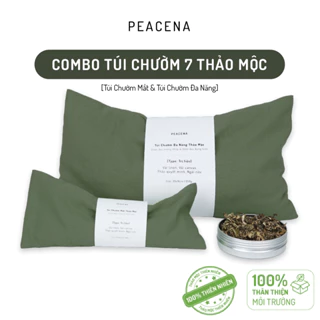 Combo túi chườm 7 THẢO MỘC (mắt & đa năng) giảm đau bụng kinh, giảm đau cổ vai gáy, nhức mỏi mắt, ngủ ngon | Peacena