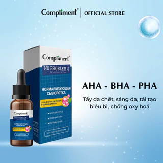 Serum Compliment No problem AHA-BHA-PHA giảm mụn, mờ thâm, se lỗ chân lông cho da dầu mụn 27ml