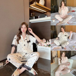 Đồ ngủ nữ 👗pijama👗 lụa latin tay cộc