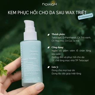 Kem dưỡng da phục hồi sau wax lông, giúp dịu da, phục hồi da sau wax, ngăn ngừa viêm lỗ chân lông, triệt lông