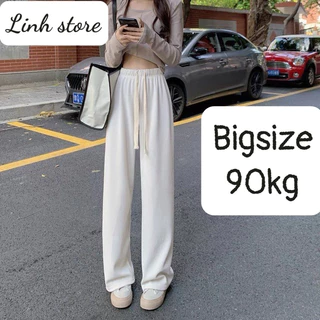 Quần Ống Rộng Bigsize Nữ UNISEX Cả Nam Nữ Đều Mặc Đi Làm Đi Học Chất Liệu Nỉ Nhung Cao Cấp Siêu Mềm Mịn