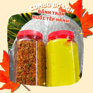 Combo bánh tráng muối tép hành + HỦ BƠ LỚN (250g bánh)