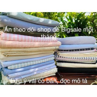 [VẢI KHÚC THANH LÝ] Sét 0,6-2,5kg 100%Cotton,65%Cotton Vải khúc tận dụng may đồ - Shop ongchutaphoa làm giá toàn sever