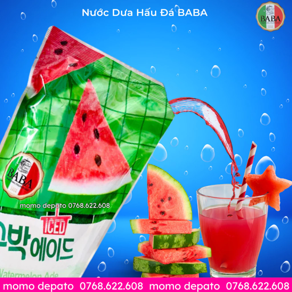 Nước Dưa Hấu Hàn Quốc BaBa 190ml