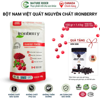 Bột nam việt quất nguyên chất - IRONBERRY Cranberry powder 100gr