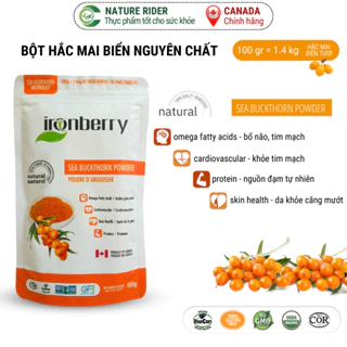 Bột hắc mai biển nguyên chất - IRONBERRY Sea buckthorn powder 100gr