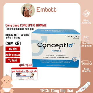 Conceptio homme Hộp 30 gói 90 viên  tăng thụ thai cho nam giới EMBOTT22