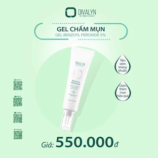 Gel Chấm Mụn Giảm Sưng Giảm Đỏ Divalyn benzoyl peroxide