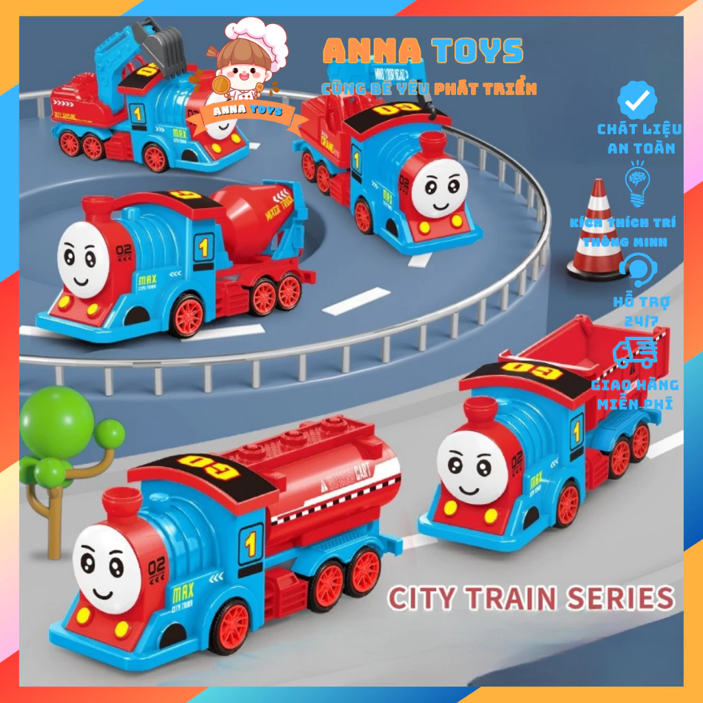 Đồ Chơi Xe Lửa Anna Toys Xe Lửa Vui Nhộn Dành Cho Bé Đồ Chơi Xe Lửa Thomas