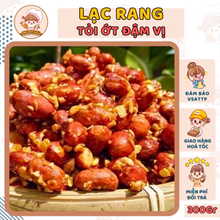 300g Lạc rang tỏi ớt Ăn Vặt Vui