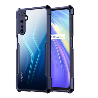 Ốp lưng Realme C3, 5i, 5S, 5, 6i, C15 [X-CASE] Viền nhựa dẻo chống sốc-Mặt lưng bằng nhựa cứng chịu lực, không bị ố vàng