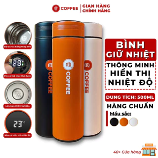 Bình giữ nhiệt thông minh Inox304 với màn hình led hiển thị nhiệt độ Tiện Lợi và Hiện Đại [GIẢM GIÁ THANH LÝ]