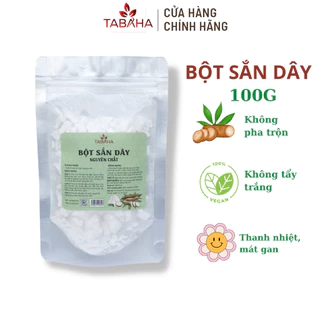 Bột sắn dây nguyên chất TABAHA Túi 100g thanh nhiệt đẹp da thanh lọc