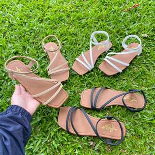xăng đan nữ- sandal học sinh 3 dây mảnh dễ thương ,dễ phối đồ -dép may sẵn siêu bền giá hạt dẻ