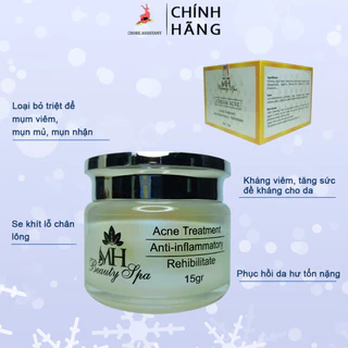 Kem mụn MH Beauty Spa 15gr_Kem giảm mụn trứng cá, mụn viêm, mụn mủ_CHÍNH HÃNG