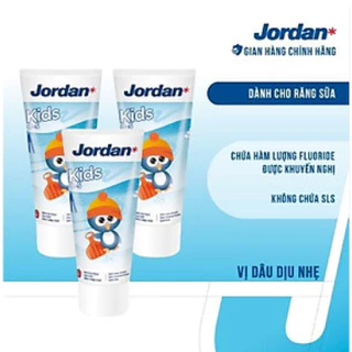 Kem đánh răng cho trẻ em 0-5 tuổi vị dâu Jordan Step 1 - 75g