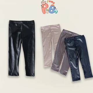 Quần Legging Dài Cho Bé Gái Vải Tráng Da Cao Cấp, Sành Điệu - BabyBoo - PiBo -LGD01