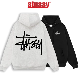 Áo hoodie stussy from rộng chất liệu nỉ bông cao cấp 100% cotton