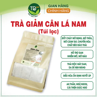 [40 gói] Trà giảm cân lá nam túi lọc, 100% thảo dược tự nhiên, liệu trình dùng trong 20 ngày, giảm tức tốc từ 2 đến 5 kg