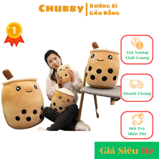 Gấu Bông Trà Sữa 💖 FREE SHIP 💖 Gối Ôm Thú Bông Cho Bé Baby Hàng Cao Cấp Mềm Mịn Size 40 cm Tại Chubby Shop