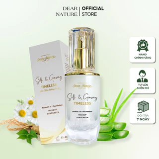 Kem nền chống nắng dưỡng trắng da Dear Nature SPF 50++ nâng tone che khuyết điểm hiệu quả