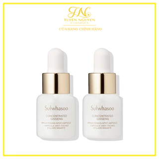 Mini Tinh Chất Sulwhasoo Bạch Sâm Giảm Nám Tàn Nhang Concentrated Gingseng Brightening Spot Ampoule 5g