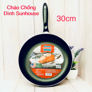 Chảo chống dính SUNHOUSE 30CM CT30 Chính Hãng - Không Dùng Bếp Từ