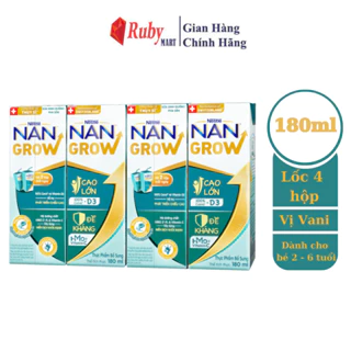 [Date T12/24] Sữa dinh dưỡng pha sẵn Nestlé NANGROW (4x180ml)