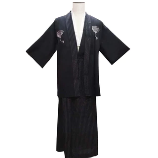 (Set 3 món) Kimono nam phong cách samurai cao cấp