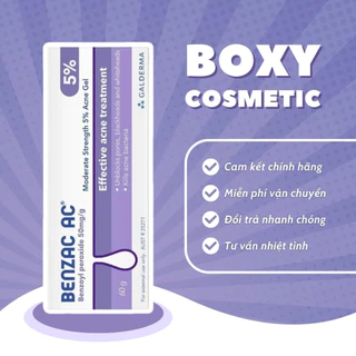 Benzac AC 5 Benzoyl Peroxide 5% Gel Hỗ Trợ Giảm Mụn 15g