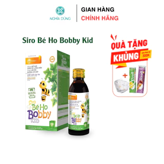 Siro ho cho bé HAPRO BOBBY TW Hanopharco bổ phê, giảm ho, giảm đau rát họng (lọ 100ml).