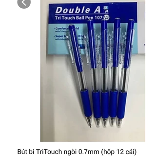 Bút bi Double A - Ngòi 0,7mm (12cái/hộp)