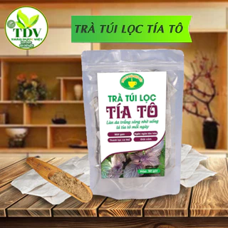 Combo 50 gói Trà túi lọc tía tô, đánh bay gút,, giải cảm, giảm sốt, ngừa ho hen